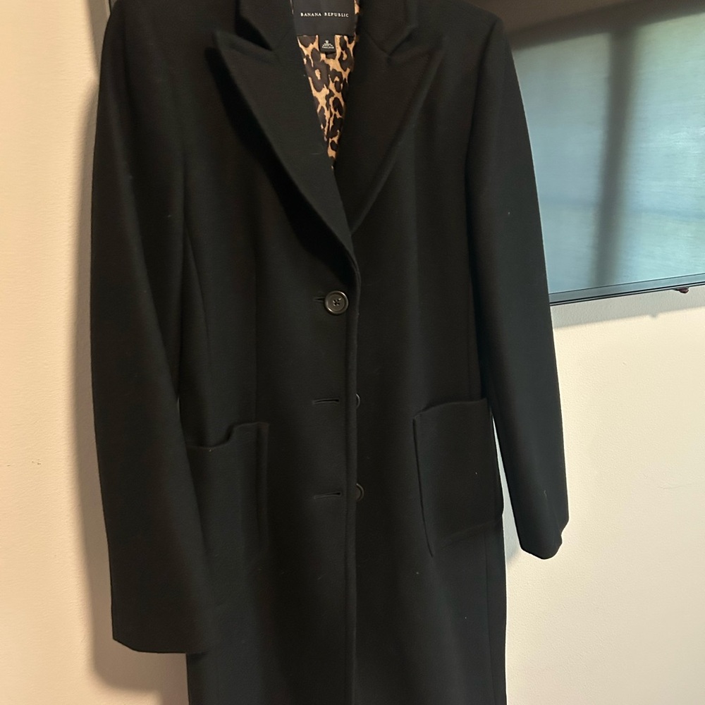 Banana Republic Black Trench Coat